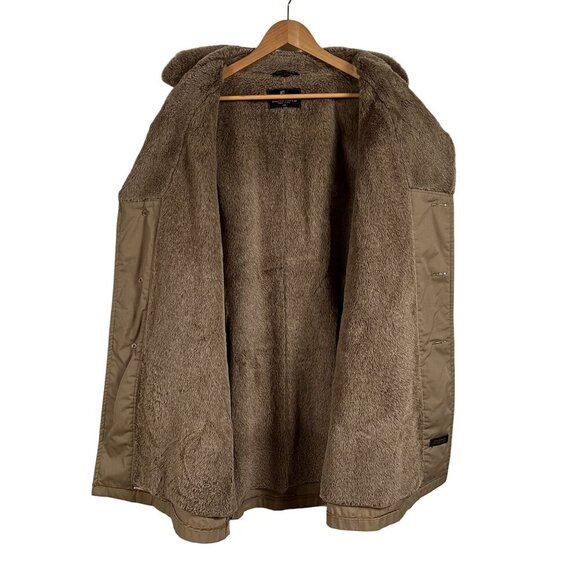 VTG Zero King Faux Fur Lined Trench Coat Overcoat Size 42R - Made in the USA - Picture 3 of 7